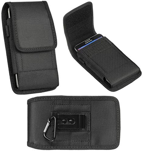 Cell-Stuff Heavy Duty Nylon Vertical Case with Metal Belt Clip, Belt Loop