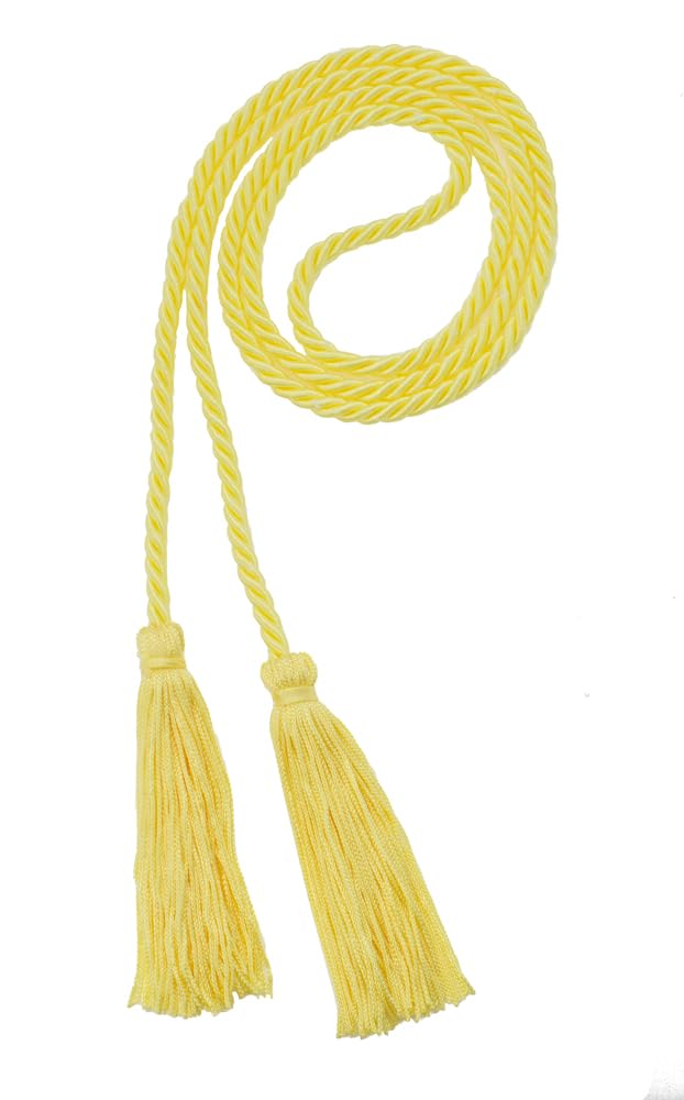 Tassel Depot Graduation Honor Cord - Lemon - Every School Color Available - Made In Usa