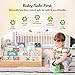 ELYKEN Toddler Bookshelf for Kids Rooms, Nursery Book Shelves with Open Forward Display, Montessori Book shelf for Baby Room, Small Children Classroom Books Rack Storage, Reading Corner for Kid, Beige