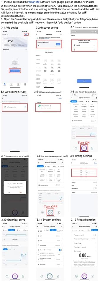 Smart Life App Pairing and Function Setup Steps