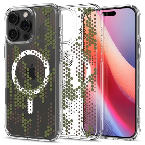 Spigen Ultra Hybrid MagFit Coque pour iPhone 16 Pro Max - Digital Camo