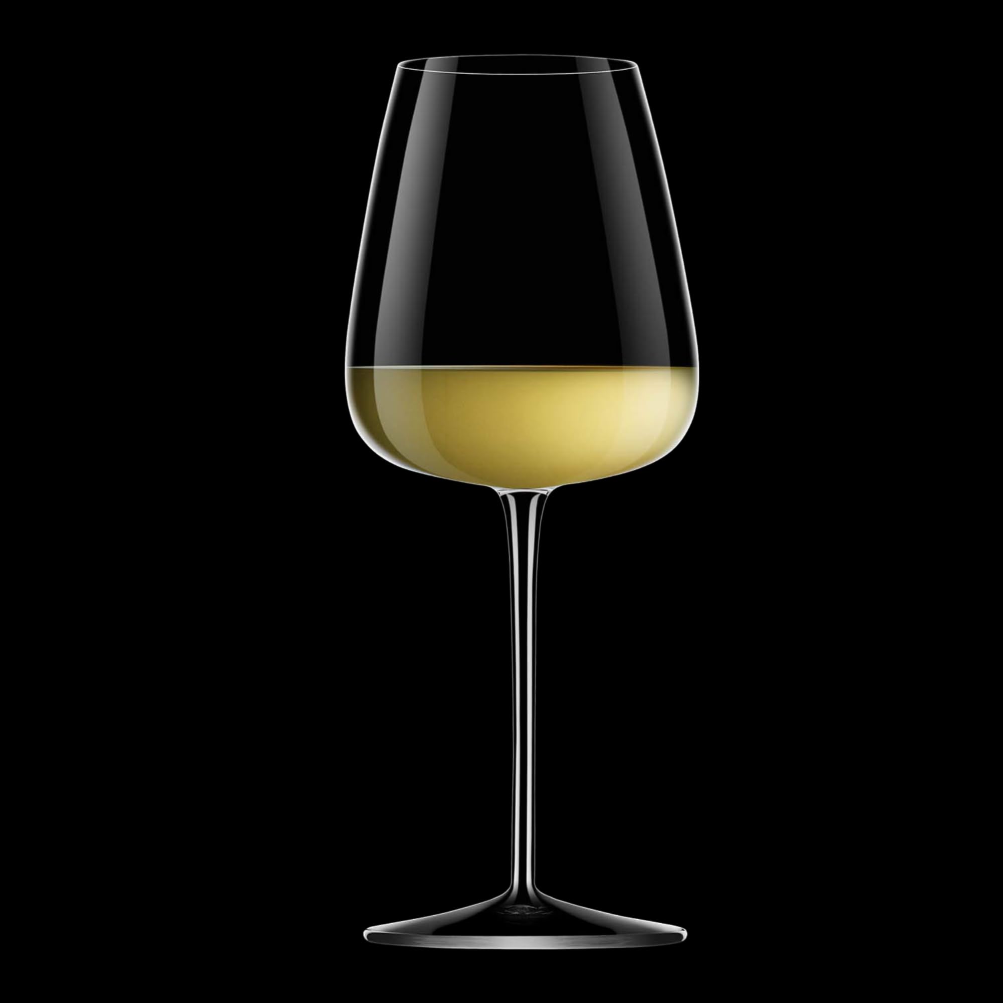Luigi Bormioli Talismano 18,5 oz Vino Blanco, Juego de 4, Vidrio, Transparente