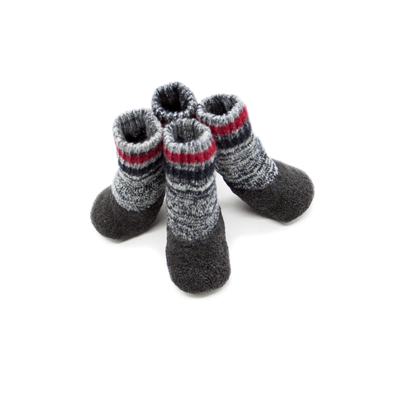 PRETYZOOM 3er-Sets Hundesocken Ungepolsterte Hundeschuhe Für Den Einsatz Grau 2 Paar X 3