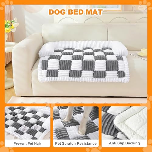 LiveGo Haustier-Couch-Überzüge für Sofa, Hundesofa-Bettenmatte, waschbare Plüsch-Couch-Abdeckung für Hund, Möbelschutz-Hundesofa-Matte für Hunde und Katzen, Flauschiges Hundecouch-Bett