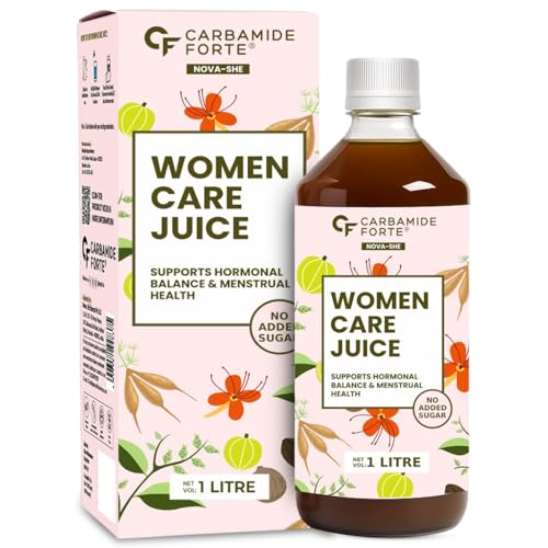 Image of Carbamide Forte She Care Juice for Women | PCOS Supplement & PCOD Ayurvedic Medicine with 17 Ayurvedic Herbs | Supports Hormonal Balance for Women & Period Pain Relief & | She Care Herbal Juice with Shatavari, Ashoka & Methi | 1 Litre