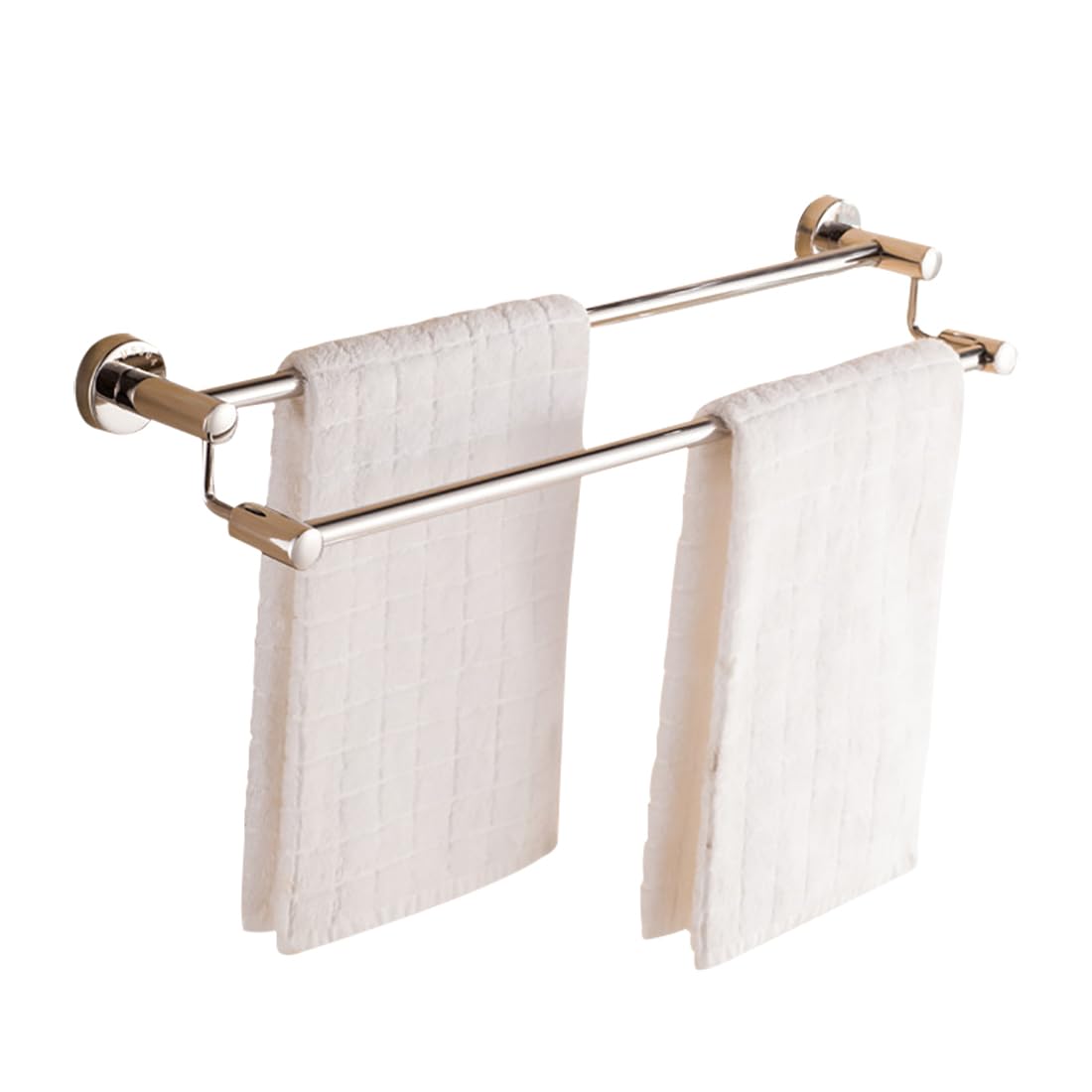 Porte-serviettes mural effet miroir pour une salle de bain ordonnée et relaxante