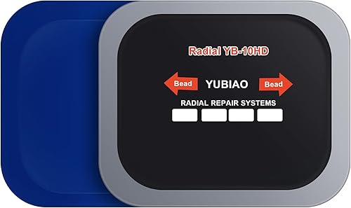 Miniatura 9 de Tallew 20 Piezas Parches para Neumáticos 3.15 x 4.7 Pulgadas Parches de Goma para Neumáticos Parche de Reparación de Neumáticos Radiales Kit de