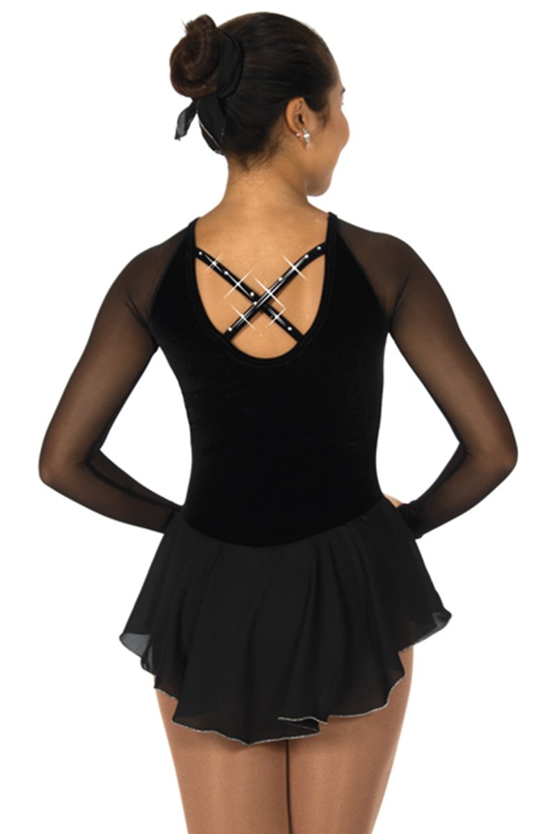 Jerry's Figure Skating Dress 141 (Youth 12-14, Black)