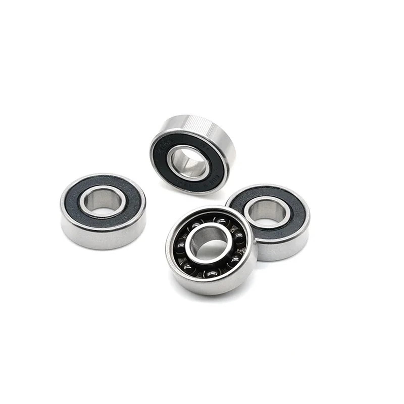 Rodamiento de bolas de cerámica híbrido de acero inoxidable 440c S609-2RS, 9 x 24 x 7 mm, 609 S609-2RS, 2 unidades
