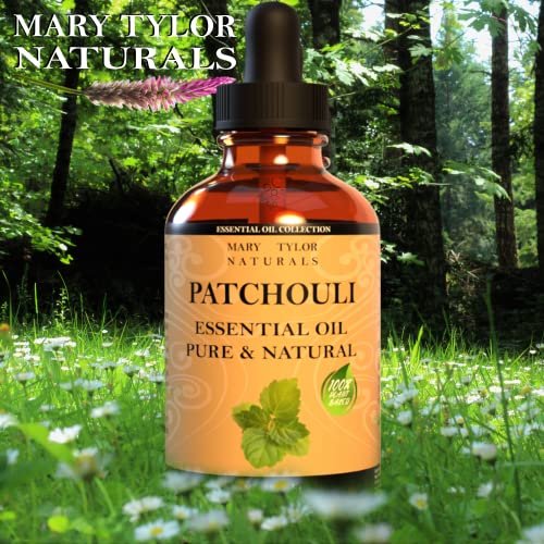 Patchouli Essential Oil (1 Oz) By Mary Tylor Naturals 100% Pure Essential Oil, Therapeutic Grade, Pogostemon Cablin #TOP1