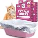 Alfapet Kitty Cat Extra-giant Elastic Sta-put Litter Box Liners 10 Per Box (3...