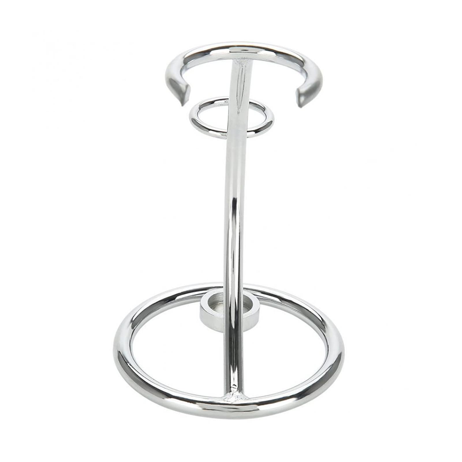 Supporto per Pennello Da Barba Supporto per Rasoio e Pennello 2 IN 1 Pennello da Barba Curvo Portatile Supporto Curvo Supporto per Rasoio per Rasoio Classico e Pennello da Rasatura(Argento)