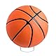 LUOFANG Transparenter Acryl-Kugelständer, Ständer, Ständer, Stützbasis für Fußball, Volleyball, Basketball, Fußball, Rugbyball