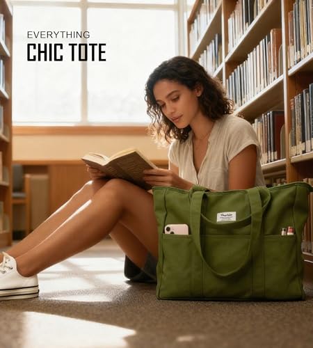 Bagelite Canvas Work Tote Bag
