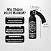 Police Magnum Large Pepper Spray Fogger- Self Defense & Home Security- 25ft Range- Made in The USA- 1 Pack Pistol Grip (16oz)