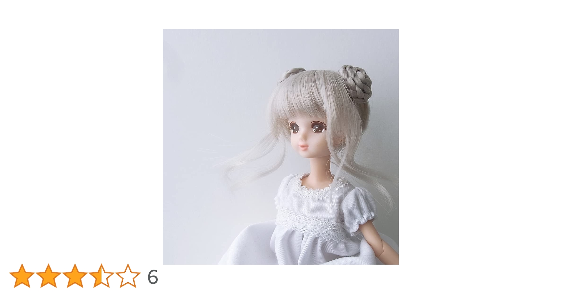 Amazon.co.jp: 小さなドール用ウィッグ 1/6ドール 耐熱ウィッグ 頭囲