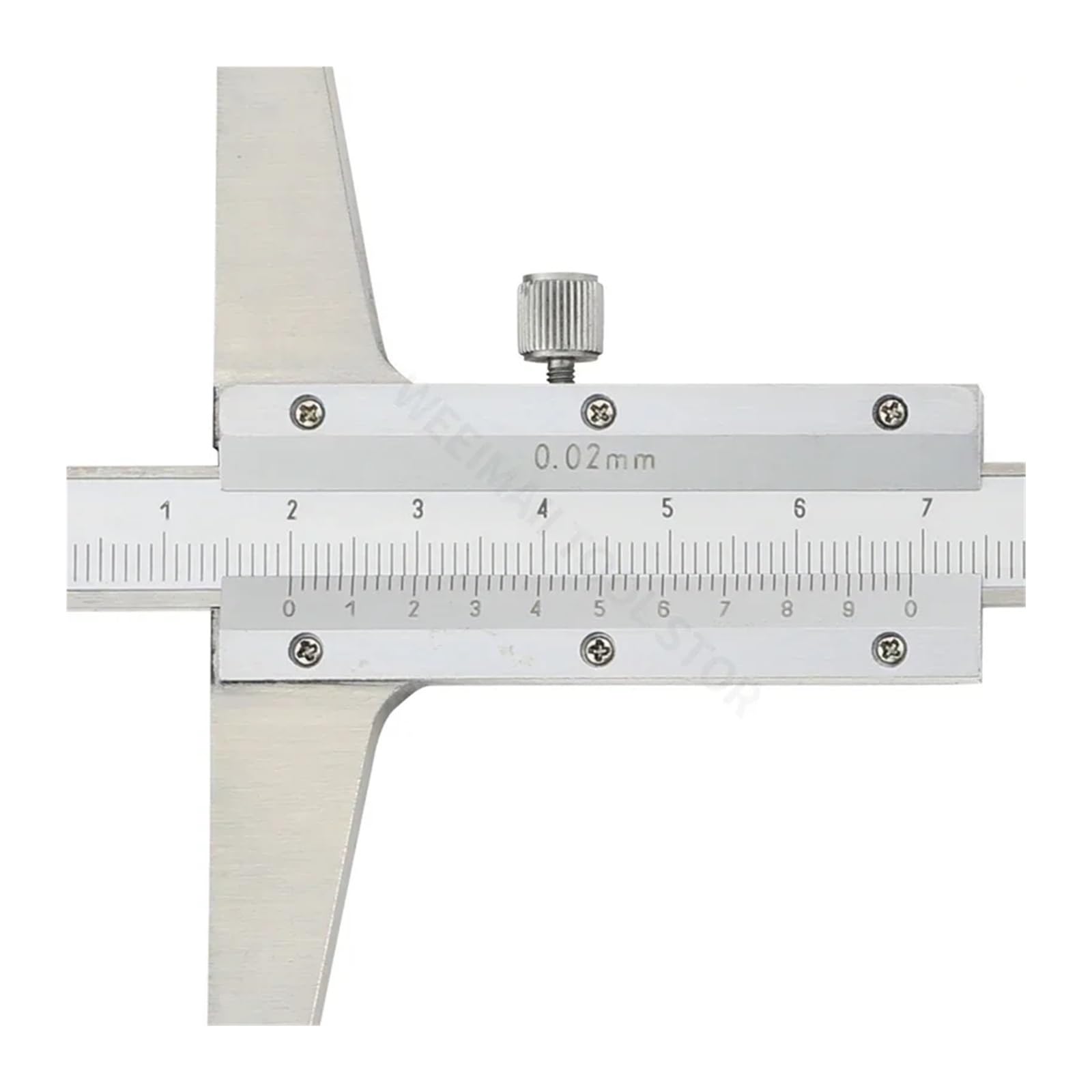 Micrómetro, Calibrador de profundidad, calibrador Vernier, calibradores metálicos, herramientas carpintería, herramienta medición calibre, medidores acero, 150 200 300mm(Depth Caliper 0-300)