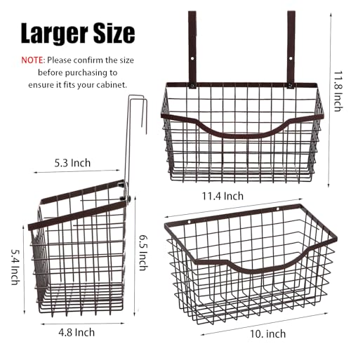 Nicunom-2-Pack-Cabinet-Wall-Mount-Basket-Large-Metal-Wire-Basket-Wall-Mount-Hanging-Basket-Over-Cabinet-Door-Organizer-Bin-Grid-Storage-Baskets-for-Home-Kitchen-Bathroom-Pantry-Bronze
