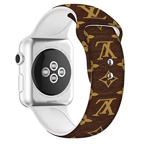 Luxury Watch Band Compatible with Apple Watch,Apple Watch Bands for Women All Series 38mm 40mm 42mm 44mm Design Hypebeast Graphics Strap (brown, 42mm) - Thumbnail 2