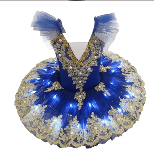 Robe de ballet en crêpe FGRID bleu roi, le cadeau magique pour jeune danseuse