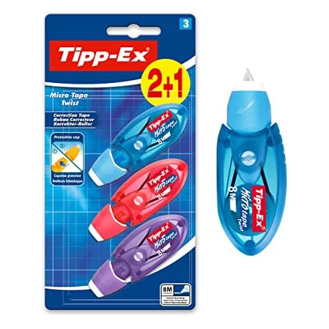 Cinta Correctora de Bolígrafos BIC Tipp-Ex Micro Tape Twist Cover
