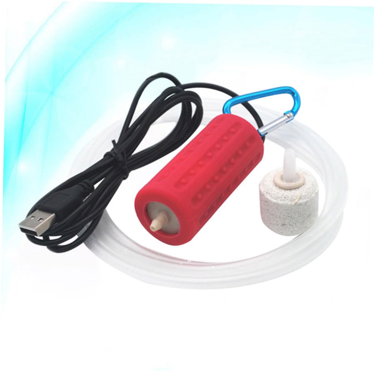 BESPORTBLE 3 Piezas de Aire de oxígeno pequeña de oxígeno aireador de oxigeno para Acuario de Aire del Acuario de Estanque de pecera USB de Agua Pescar