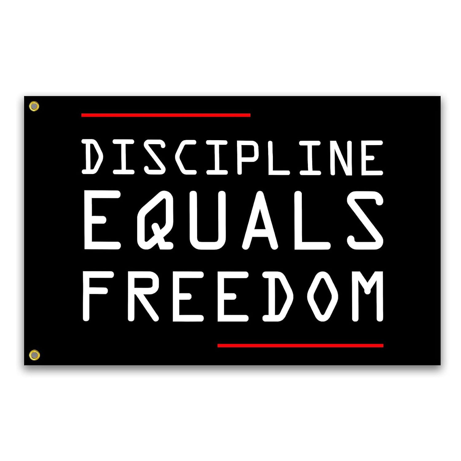 RFRDSPKG Discipline Equals Freedom Wall Tapestry Room Aesthetic Painting Bedroom Wall Hanging Tapestries Living Room Walls Decorative 150x90cm