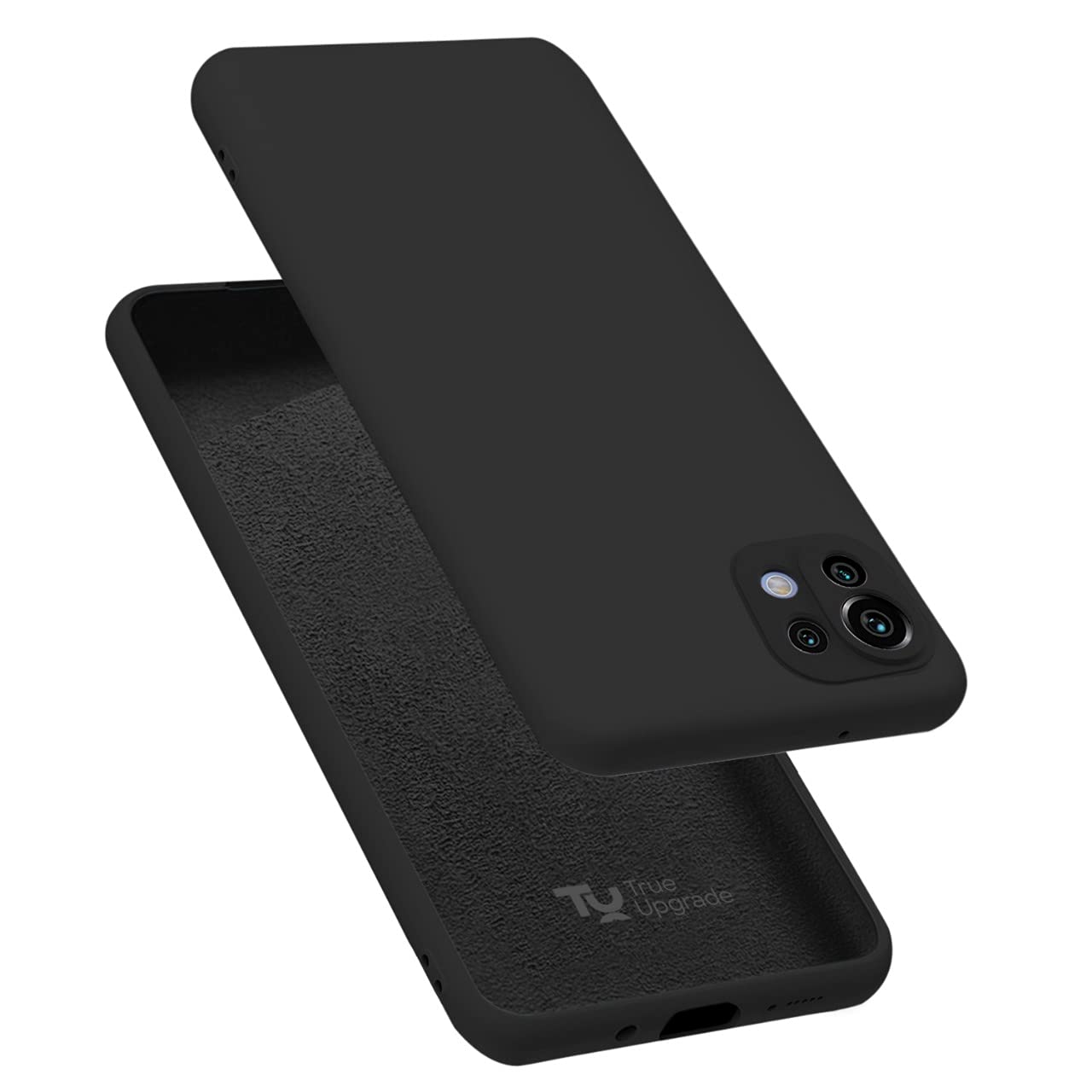 TRUEUPGRADE Thin Silicone Microfiber Interior Camera Protection Anti-Scratch Slim Fit Flexible Phone Cover Compatible for Xiaomi Mi 11 Lite NE 5G / Mi 11 Lite (Black) (B099NFPGHV) Amazon Price History, Amazon Price Tracker