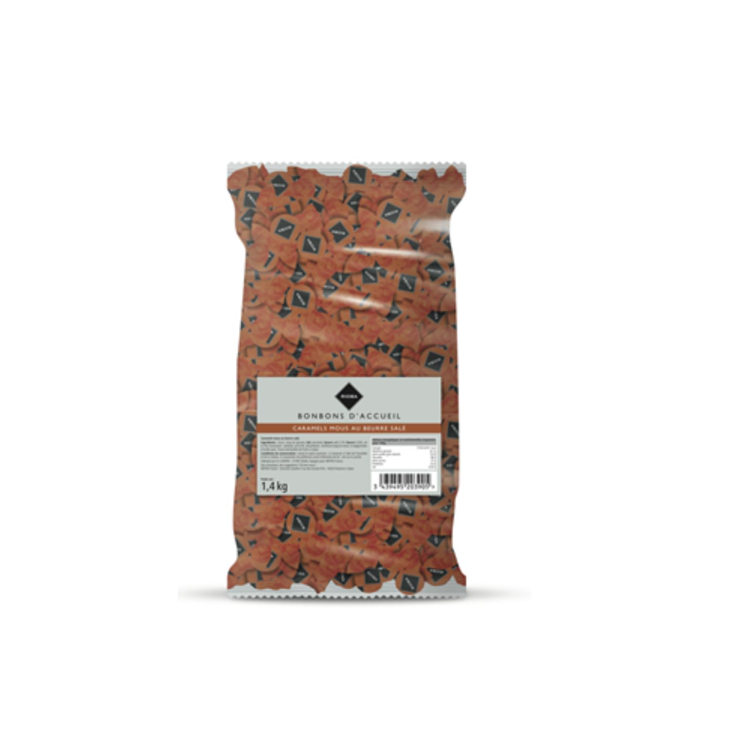 Bonbons d'accueil caramels mous au beurre salé RIOBA 1 x 420 pièces - 1.4 kg