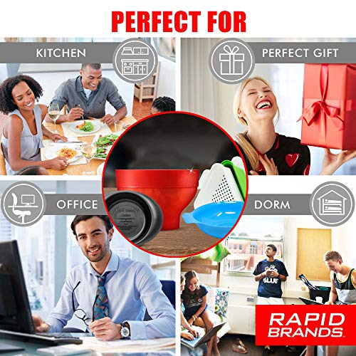 Rapid Brands Deluxe 11-Piece Microwave Cookware Set | Microwave Dishes for Cooking | Microwaveable Set of Dishwasher Safe Dishes | BPA Free Microwave Bowls