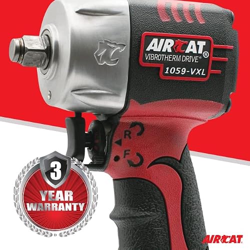 Aircat 1059-Vxl: 3/8-Inch Vibrotherm Drive Composite Compact Impact Wrench 750 Ft-Lbs #TOP5