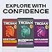 Trojan Studded Bareskin Lubricated Condoms - 10 Count
