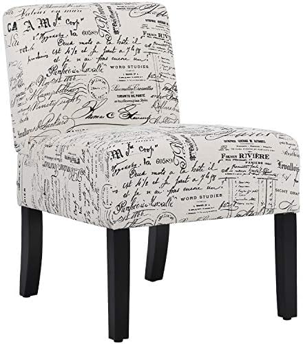 Dining Chairs Accent Chair Armless Chair with Solid Wood Legs Home Furniture for Urban Style Living Room Armless Chair Modern Accent Chair Elegant Design Modern Fabric Living Room Chairs