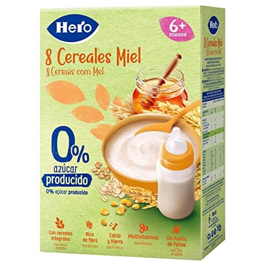 Hero Baby Papilla 8 Cereales con Miel, 340gr