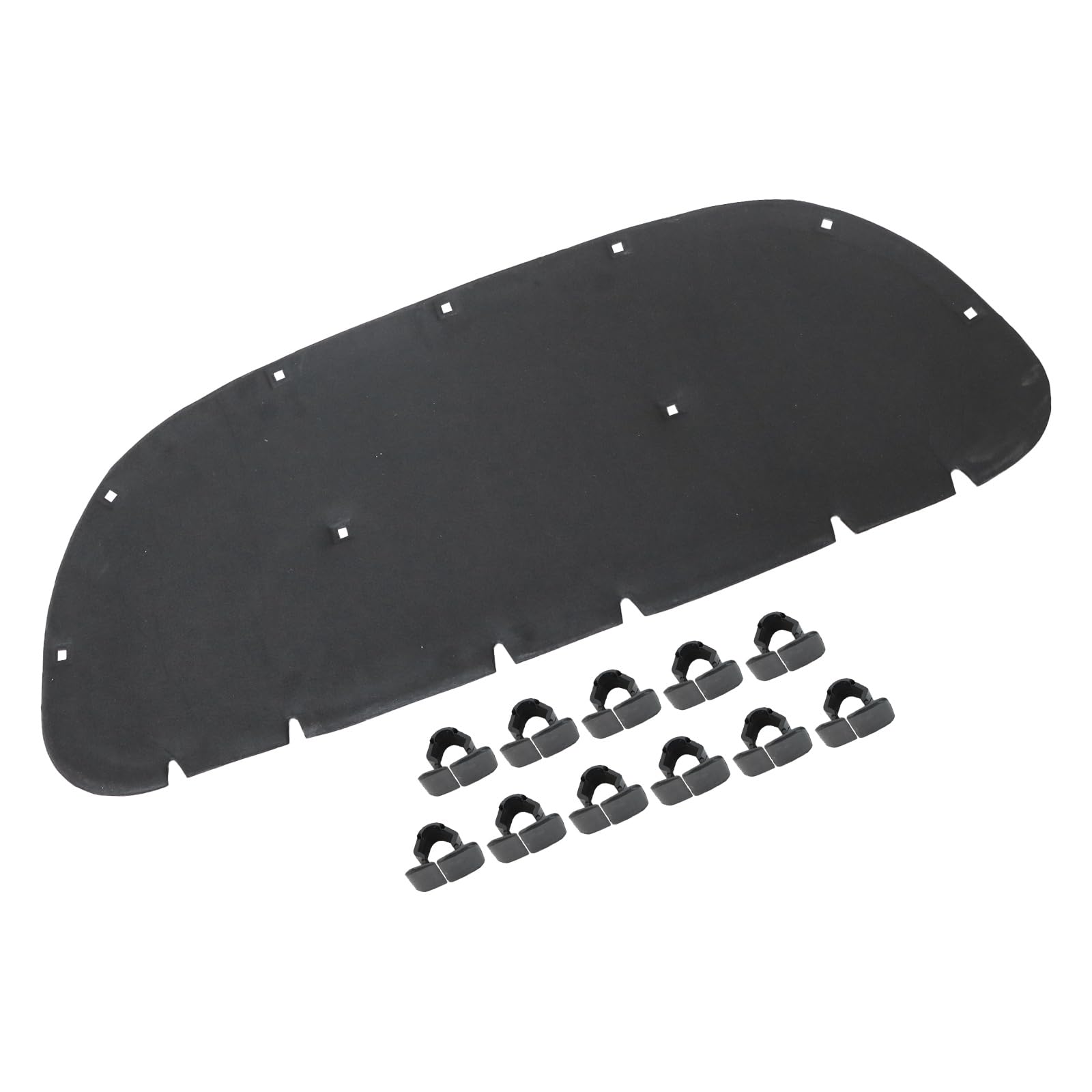 Motorhauben-Isoliermatte mit Clips Vorne Kompatibel mit VW Sharan Kompatibel mit Seat Alhambra 2010-2022 7N0863831