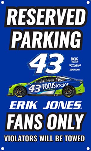 R and R Imports Nascar #43 Erik Jones No Parking Metal Sign New For 2022