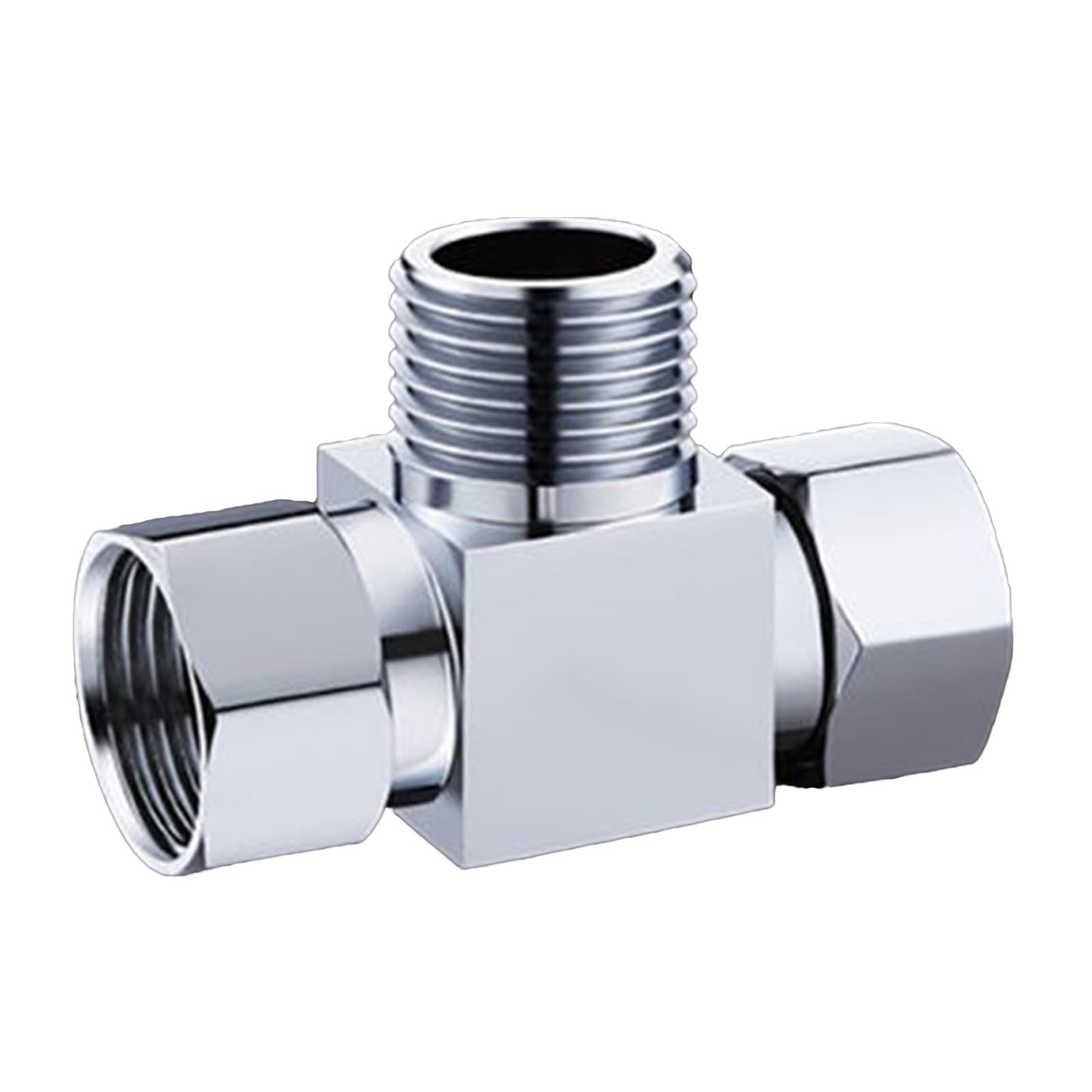 Tsophreniq Men's B Rass Pipe Fitting 0.5 Thread Plumbing Connector Heavy Duty Pipe Fitting Easy To Use For Efficient Plumbing Solution Metal Tees