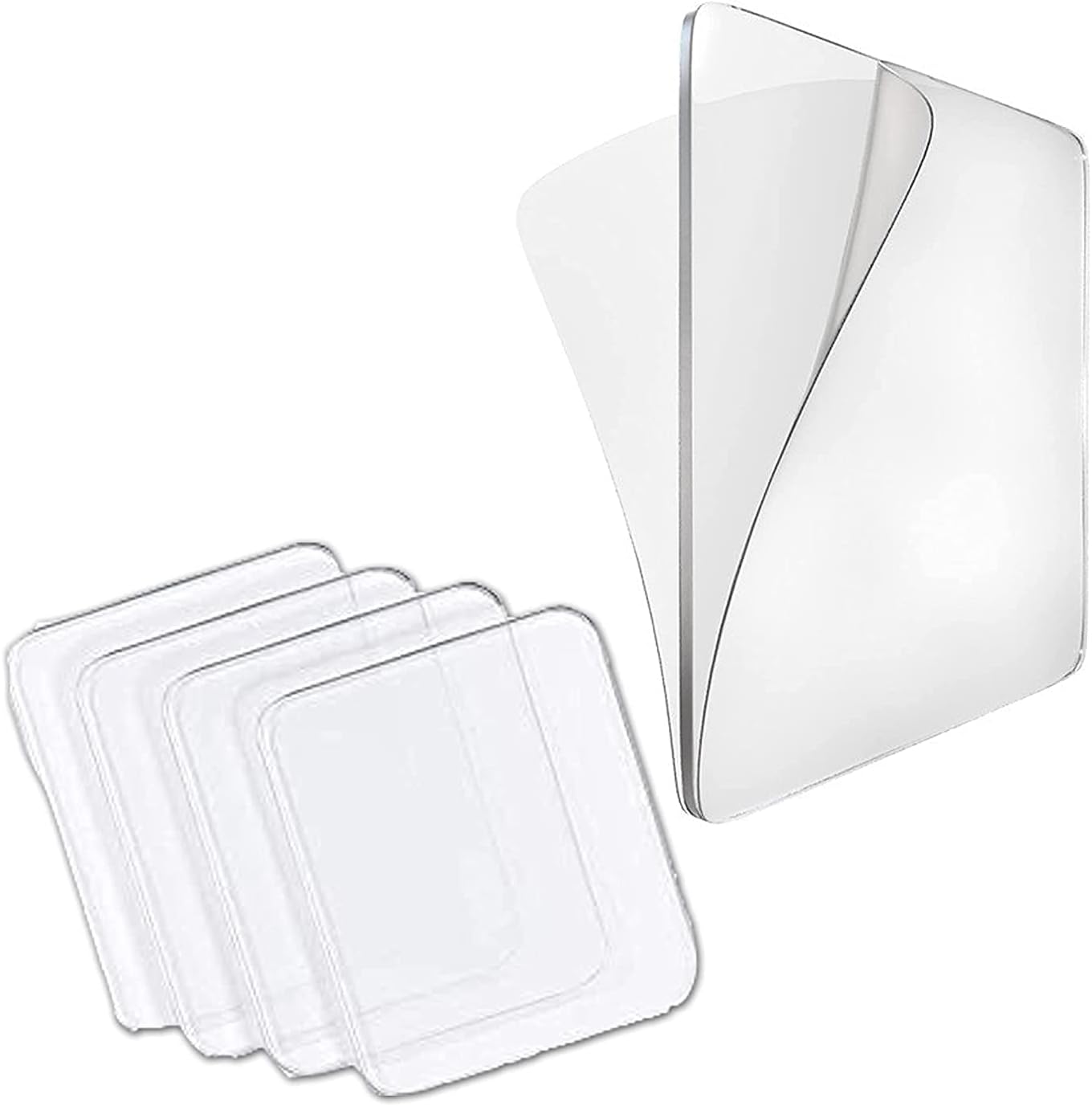 VOETEX ZONE Double Sided Tape Sticker Heavy Duty - Multipurpose Removable Traceless Mounting Adhesive Silicon Sticker for Walls Hanging,Transparent Adhesive Heavy Duty, Heat Resistant,Multi-Functional, Removable (Pack of 20 Sticker)