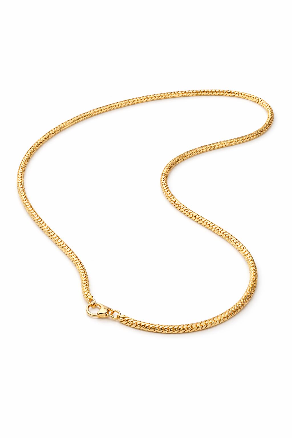 One Gram Micro Gold Plated Brass Designer Ethnic Fashion Jewelry Stylish Neck Chain for Men C10