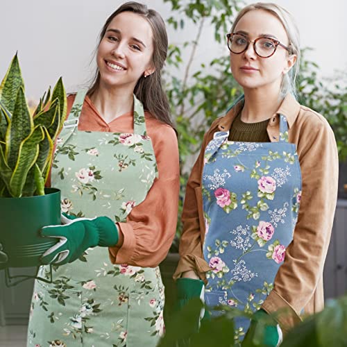 Kochschürzen 2er-Pack mit Blumenmuster für Damen