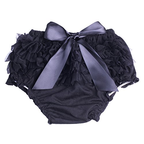 Image of ICObuty Baby Girls Ruffle Bloomer Diaper Cover for Baby Girls Toddlers