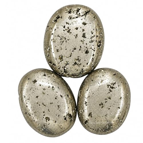 Image of Pyrite Crystal Palm Stone, 55-60mm Large Meditation Healing Crystal