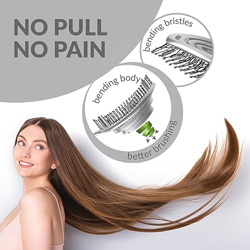 marQus Detangling Hair Brush for Women and Men, With Ultra-Soft, Flexible Bristles and Body, Glides Through Tangles with Ease - Image 2