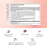 Codeage Skin Probiotics + Prebiotics - Skin Care Routine Supplement - 50 Billion CFU - Ayurvedic Botanical Herbs - Face Probiotics - Shelf Stable Cleanser, Non-GMO, Vegan - 60 Capsules - Image 2