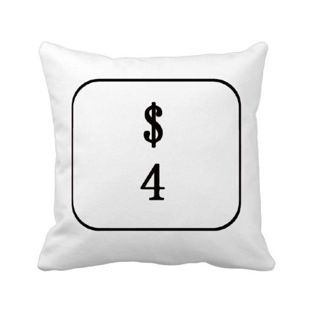 Coussin Clavier Symbole 40x40cm, l'Idée Cadeau Idéale pour Déco de Canapé