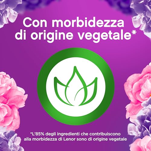 Lenor Ammorbidente Lavatrice Concentrato 432 Lavaggi (8x54), Ametista Rosa E Note Di Muschio, Offre Una Freschezza Duratura Per Un Letto Fresco Fino A 1 Settimana - Immagine 4