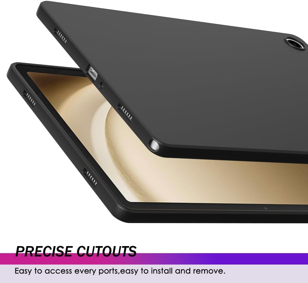 Puxicu Case for Samsung Galaxy Tab A11 Plus 11-Inch (2025) Model, Slim Design Matte TPU Rubber Soft TPU Protective Cover for Samsung Tab A11 Plus, Black image 4