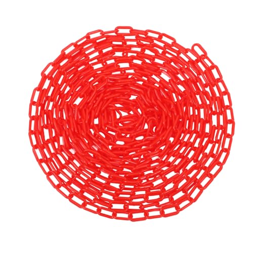 Chaîne de sécurité plastique rouge anti intrusion pour accès garage interdit