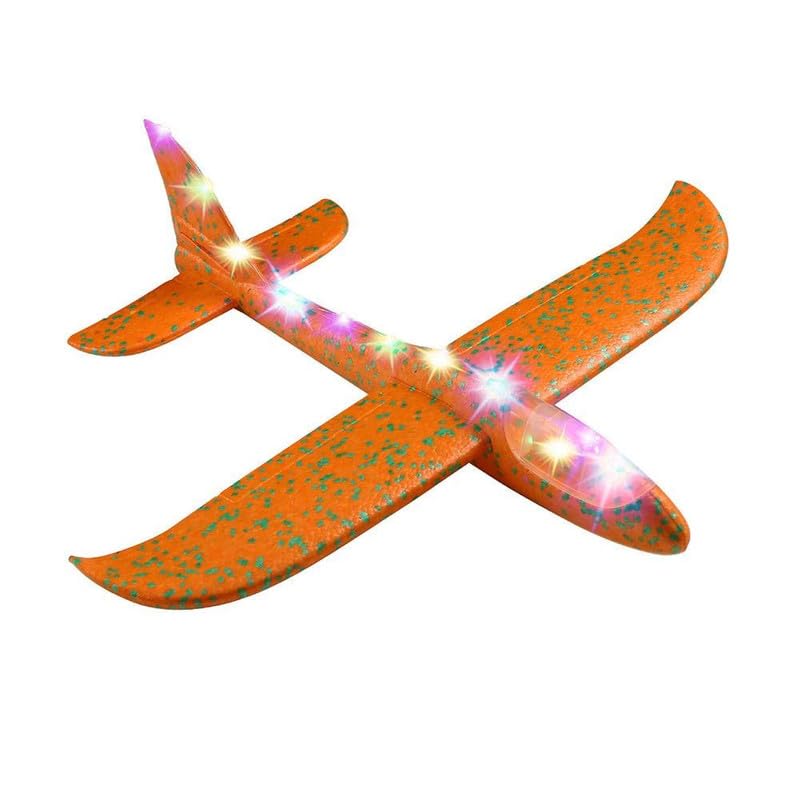 Image of GoBaby Hand Throw Flying Glider Foam Plane Toy for Kids | Multicolor Foam Airplane Launcher Toy with Easy Soaring Flight