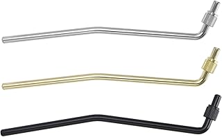 3Pcs Tremolo Whammy Bar Replacement Double Tremolo Arm Electric Guitar Replacement Accessories for Double Tremolo Bridge System Black Gold Silver